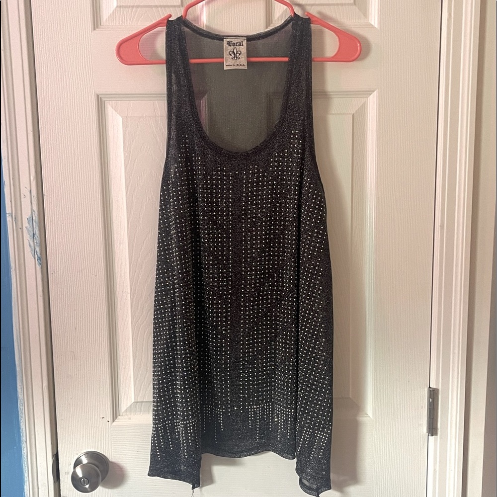 Beautiful bling tank top